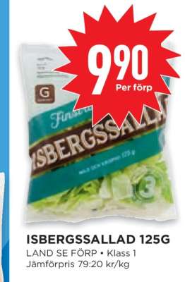 ISBERGSSALLAD 125G