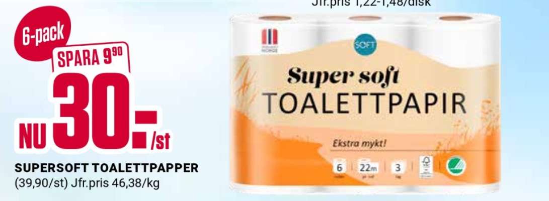 SUPERSOFT TOALETTPAPPER