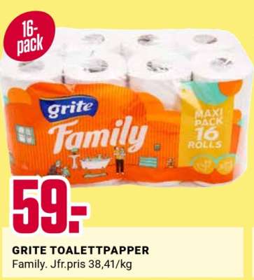 GRITE TOALETTPAPPER