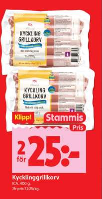 Kycklinggrillkorv