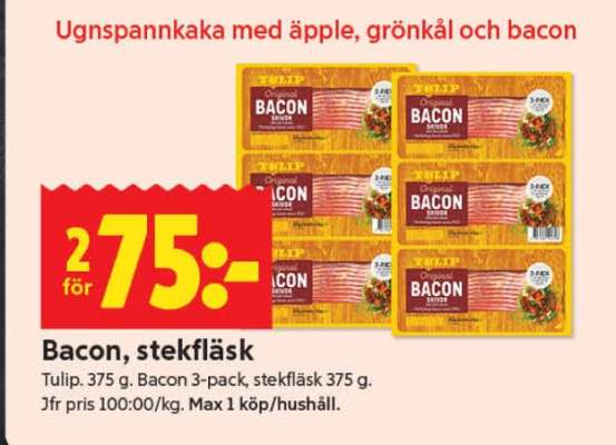 BACON, STEKFLÄSK