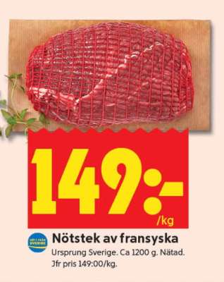 Nötstek av Fransyska