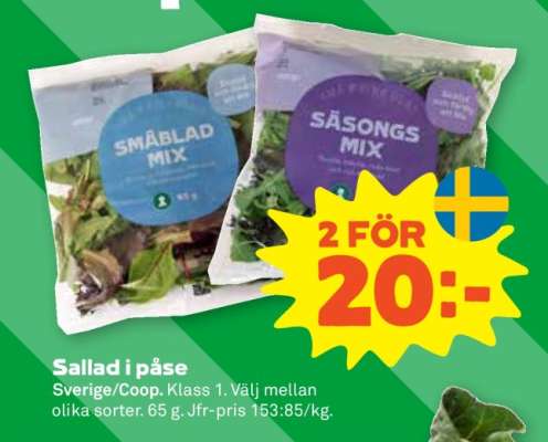 Sallad i påse