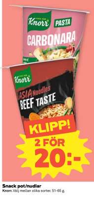 Snack pot/nudlar