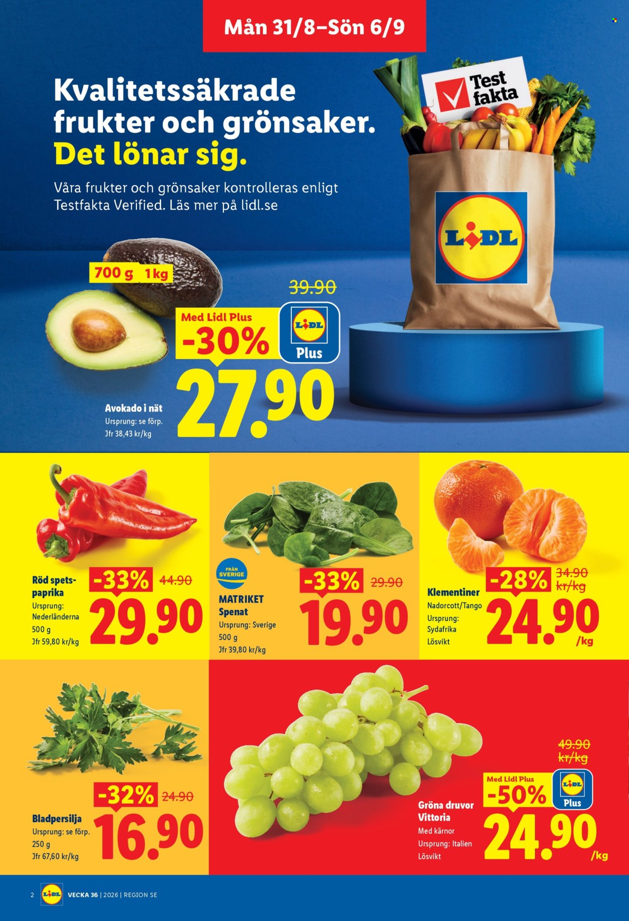 Lidl reklamblad - 31/8 2026 - 6/9 2026. Sida 2
