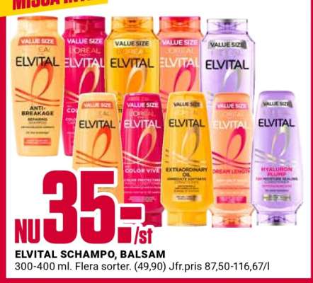 ELVITAL SCHAMPO, BALSAM