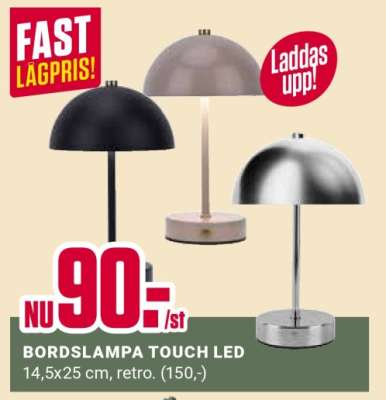 BORDSLAMPA TOUCH LED