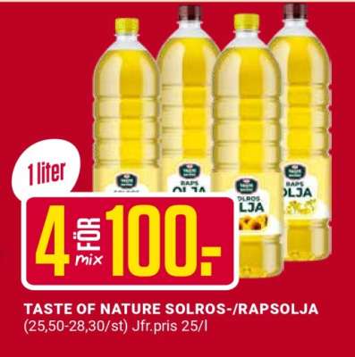 TASTE OF NATURE SOLROS-/RAPSOLJA