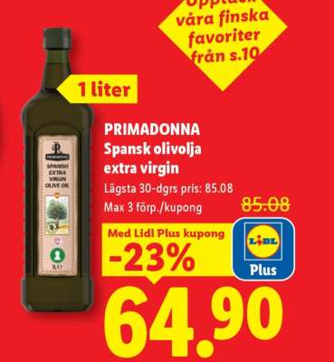 PRIMADONNA Spansk olivolja extra virgin