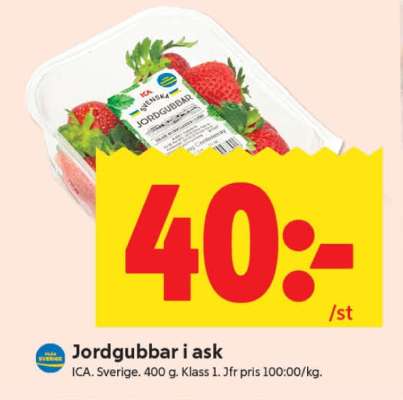 Jordgubbar i ask