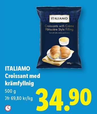 ITALIAMO Croissant med krämfyllnig