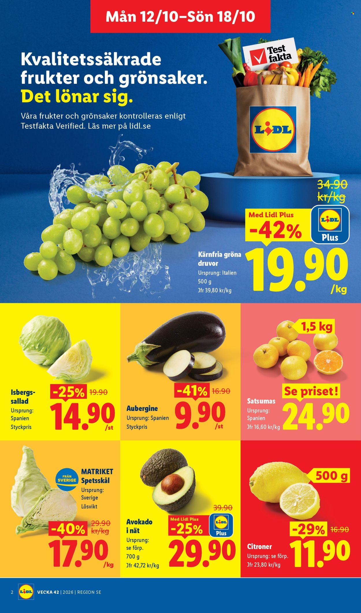 Lidl reklamblad - 12/10 2026 - 18/10 2026. Sida 2