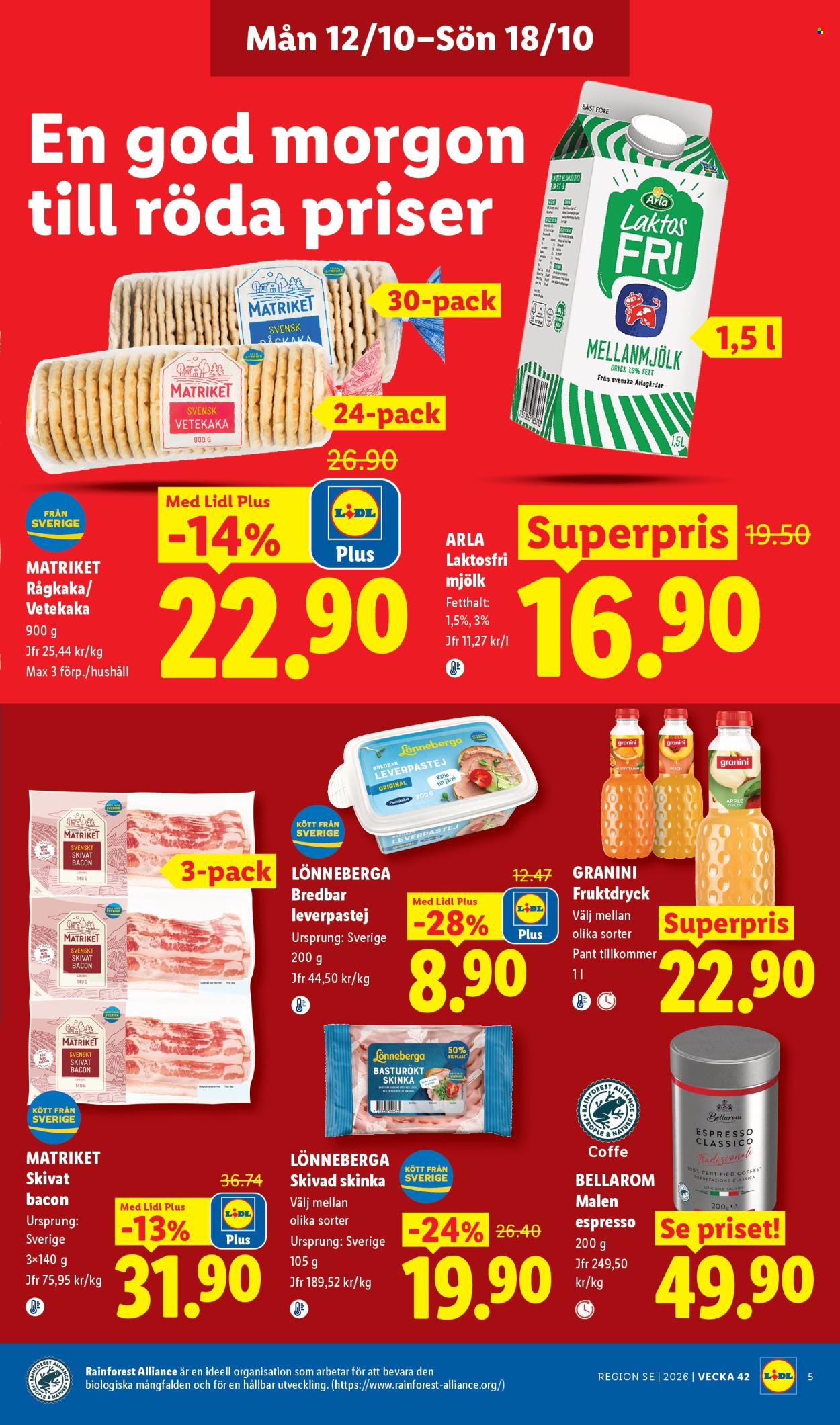 Lidl reklamblad - 12/10 2026 - 18/10 2026. Sida 6
