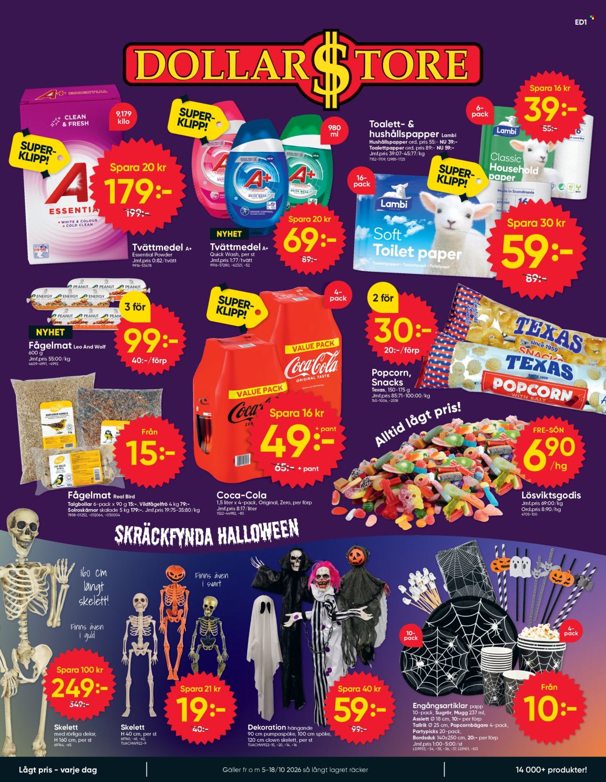 DollarStore reklamblad - 5/10 2026 - 18/10 2026. Sida 1