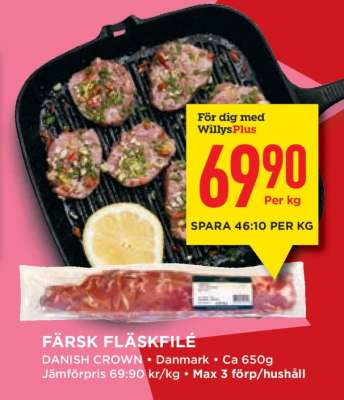 Färsk Fläskfilé