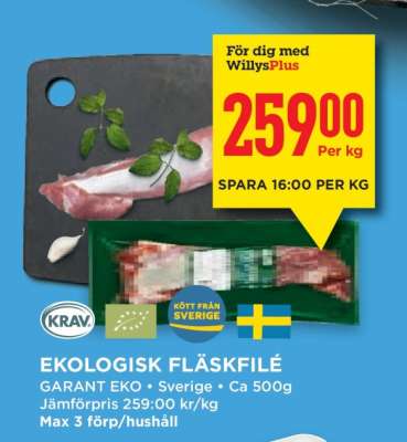 EKOLIGISK FLÄSKFILÉ