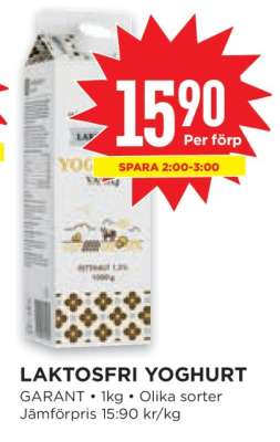 LAKTOSFRI YOGHURT