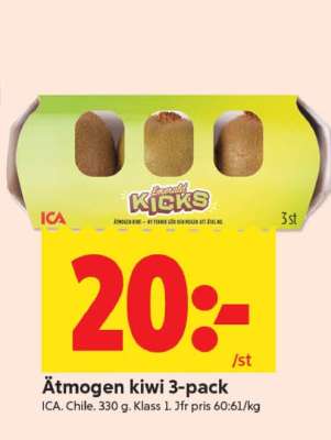 Ätmogen kiwi 3-pack