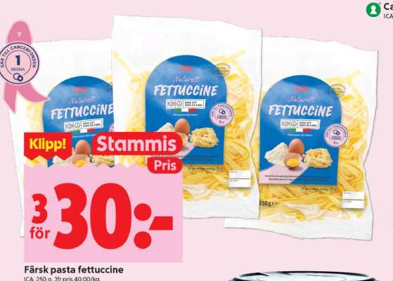 Färsk Pasta Fettuccine