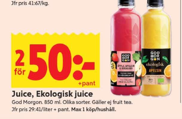 JUICE, EKOLOGISK JUICE