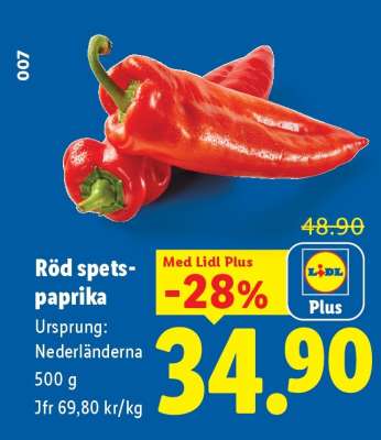 Röd spets-paprika