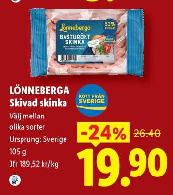 Lönneberga Skivad skinka