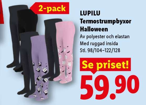 LUPILU Termostrumpbyxor Halloween
