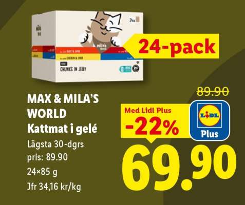 MAX & MILA’S WORLD Kattmat i gelé