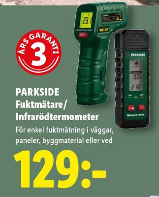 PARKSIDE Fuktmätare/Infrarödtermometer