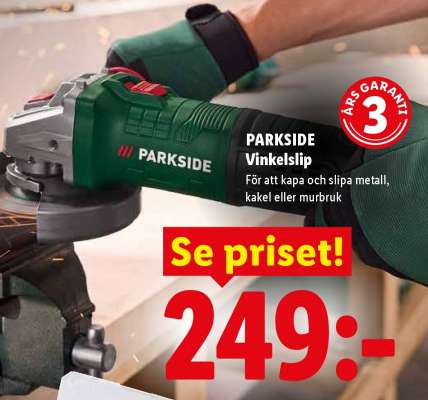 PARKSIDE Vinkelslip