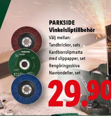 PARKSIDE Vinkelslipstillbehör