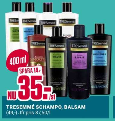 TRESEMMÉ SCHAMPO, BALSAM