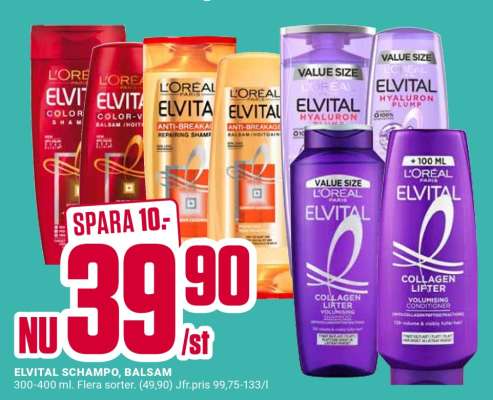 ELVITAL SCHAMPO, BALSAM