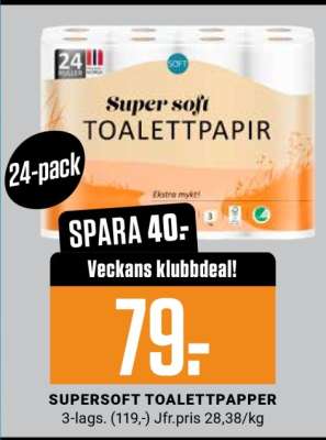 SUPERSOFT TOALETTPAPPER