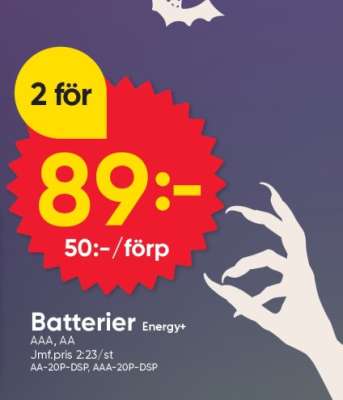 Batterier Energy+