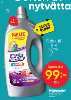Tvättmedel WäscheMeister Kulör