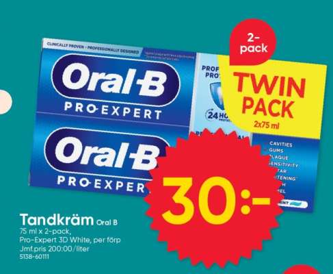 Tandkräm Oral B