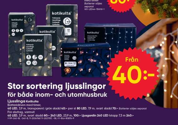 Ljusslingor Kotikulta