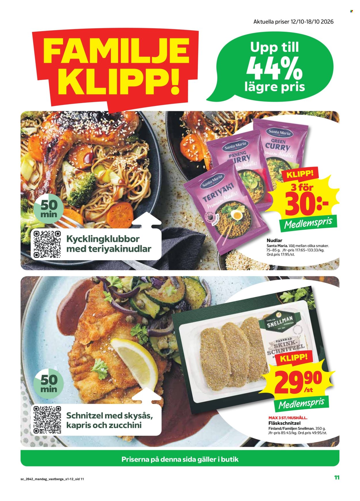 Stora Coop reklamblad - 12/10 2026 - 18/10 2026. Sida 11