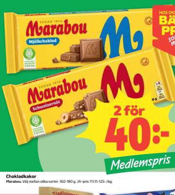 Marabou Chokladkakor
