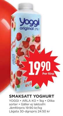 SMAKSATT YOGHURT