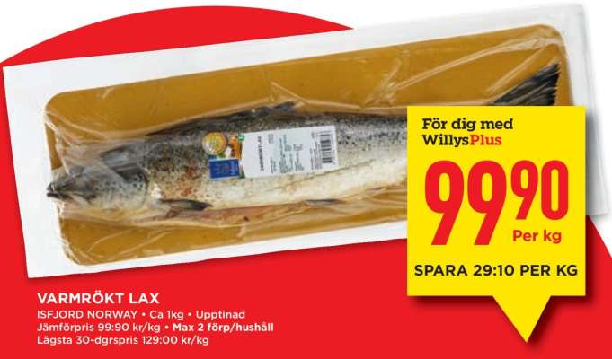 Varmrökt lax