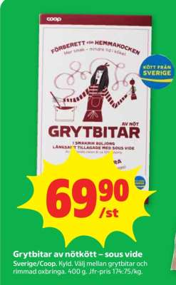 Grytbitar av nötkött – sous vide