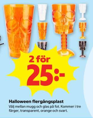 Halloween flergångsplast