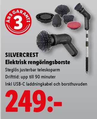 Silvercrest Elektrisk rengöringsborste