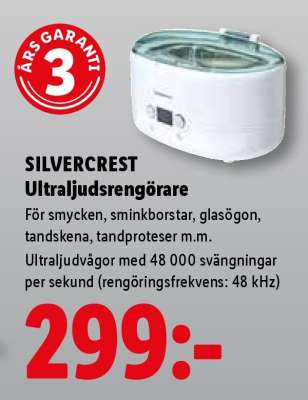 SILVERCREST Ultraljudsrengörare