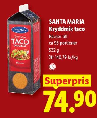 Santa Maria Kryddmix taco
