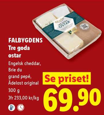 FALBYGDENS Tre goda ostar