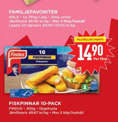 Fiskpinnar 10-pack