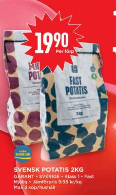 SVENSK POTATIS 2KG